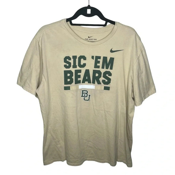 Nike Other - Baylor bear university college sic em bears Nike men’s unisex shirt XL green GUC